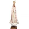Palais du Rosaire Statue de Fatima vêtue de son manteau fleuri rose 95 cm^ Statue De Grande Taille | Statue Vierge De Fatima