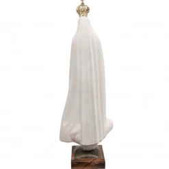 Palais du Rosaire Statue de Fatima vêtue de son manteau fleuri rose 95 cm^ Statue De Grande Taille | Statue Vierge De Fatima