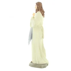 Palais du Rosaire Statue de Jésus Miséricordieux en résine ivolite 21cm^ Jésus Miséricordieux