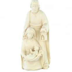 Palais du Rosaire Statue de la Sainte Famille en bois d'érable 15cm^ Crèche | Statue En Bois