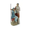 Palais du Rosaire Statue de la Sainte Famille en résine 19 cm^ Décoration De Noël | Statue De La Sainte Famille