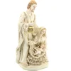 Palais du Rosaire Statue de la Sainte Famille en résine blanche patinée 40cm^ Statue De La Sainte Famille