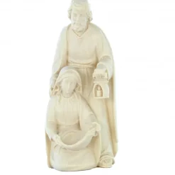 Palais du Rosaire Statue de la Sainte Famille en bois d'érable 15cm^ Crèche | Statue En Bois