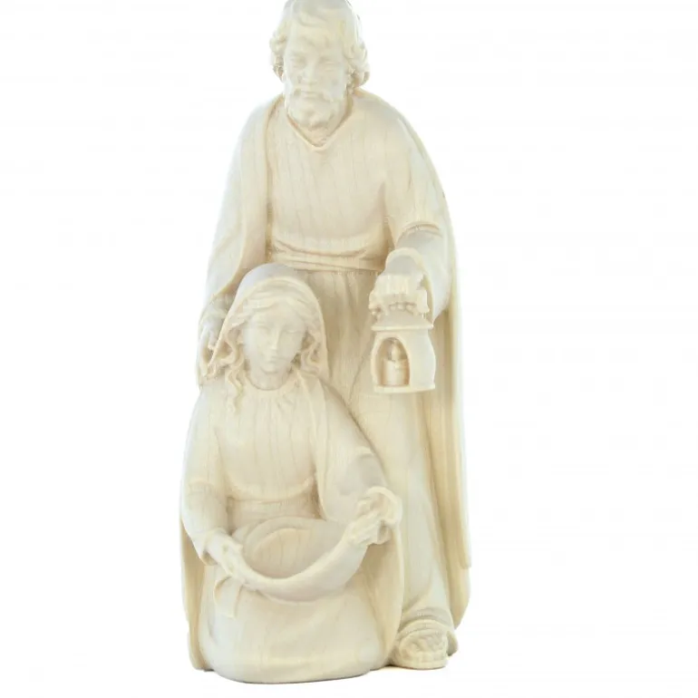 Palais du Rosaire Statue de la Sainte Famille en bois d'érable 15cm^ Crèche | Statue En Bois