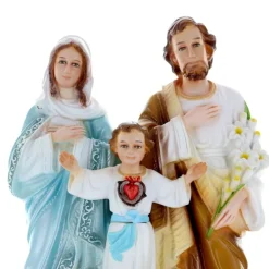 Palais du Rosaire Statue de la Sainte Famille en résine 40 cm^ Statue De La Sainte Famille
