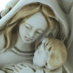 Palais du Rosaire Statue de la Sainte Famille en résine patinée 9,5cm^ Statue De La Sainte Famille