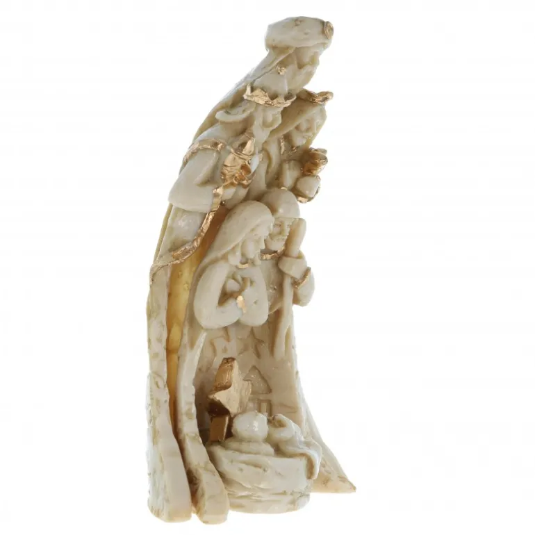 Palais du Rosaire Statue de la Sainte Famille et des Rois Mages en résine brillante^ Crèche | Statue De La Sainte Famille