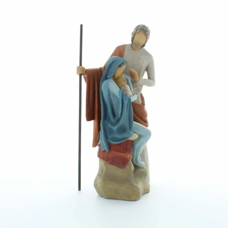 Palais du Rosaire Statue de la Sainte Famille en résine 19 cm^ Décoration De Noël | Statue De La Sainte Famille
