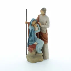 Palais du Rosaire Statue de la Sainte Famille en résine 19 cm^ Décoration De Noël | Statue De La Sainte Famille