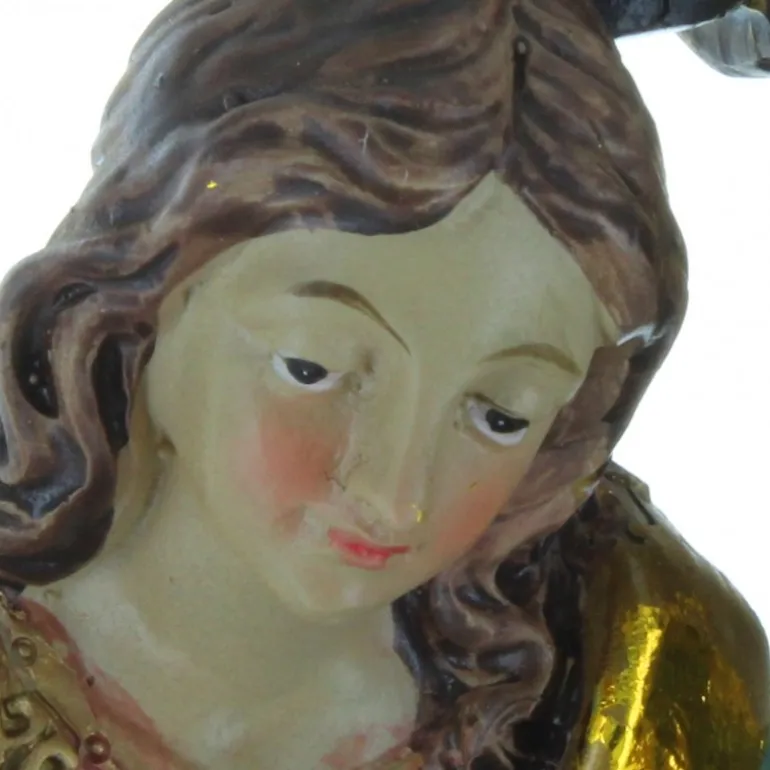 Palais du Rosaire Statue de la Sainte Famille en résine colorée 20cm^ Statue De La Sainte Famille