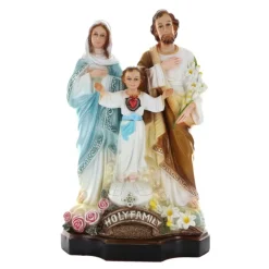 Palais du Rosaire Statue de la Sainte Famille en résine 40 cm^ Statue De La Sainte Famille