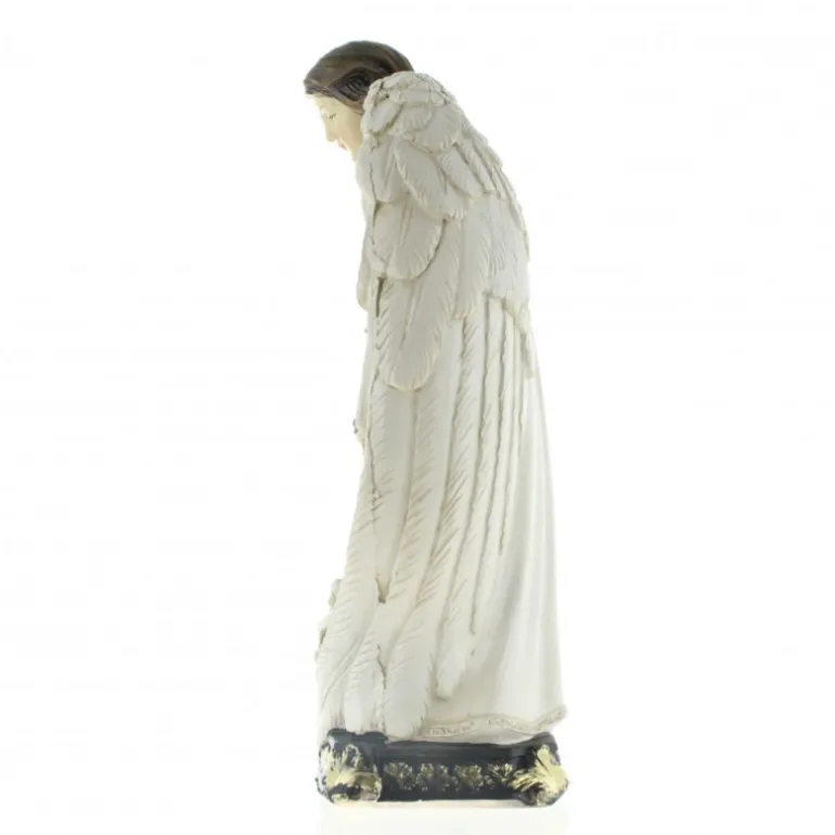 Palais du Rosaire Statue de la Sainte Famille dans un Ange de 20cm en résine^ Statue De La Sainte Famille | Statue Ange