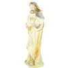 Palais du Rosaire Statue de la Vierge à l'Enfant en résine blanche et pailletée 19cm^ Autres Statues De La Vierge