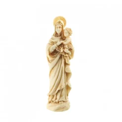 Palais du Rosaire Statue de la Vierge à l'enfant en pierre et résine 15cm^ Autres Statues De La Vierge