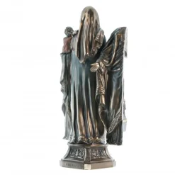 Palais du Rosaire Statue de la Vierge à l'Enfant bronze coulé à froid 20cm^ Statue Funéraire | Statue En Bronze Et Métal