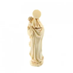 Palais du Rosaire Statue de la Vierge à l'enfant en pierre et résine 15cm^ Autres Statues De La Vierge