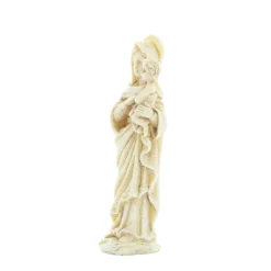 Palais du Rosaire Statue de la Vierge à l'enfant de 10cm en pierre et résine^ Autres Statues De La Vierge