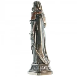 Palais du Rosaire Statue de la Vierge à l'Enfant bronze coulé à froid 20cm^ Statue Funéraire | Statue En Bronze Et Métal