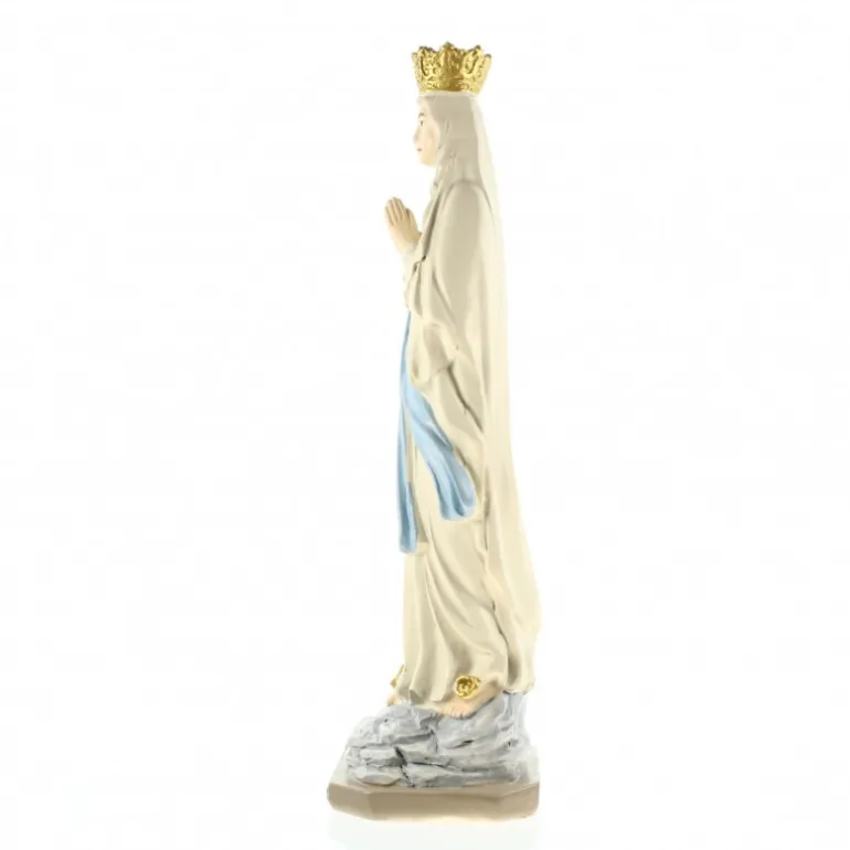 Palais du Rosaire Statue de la Vierge Couronnée en résine de 15cm^ Statue De Notre Dame De Lourdes