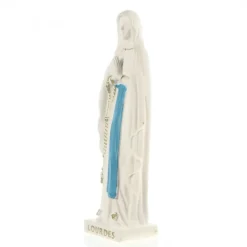 Palais du Rosaire Statue de la Vierge de Lourdes Blanche et Bleu de 10 cm en résine^ Statue De Notre Dame De Lourdes