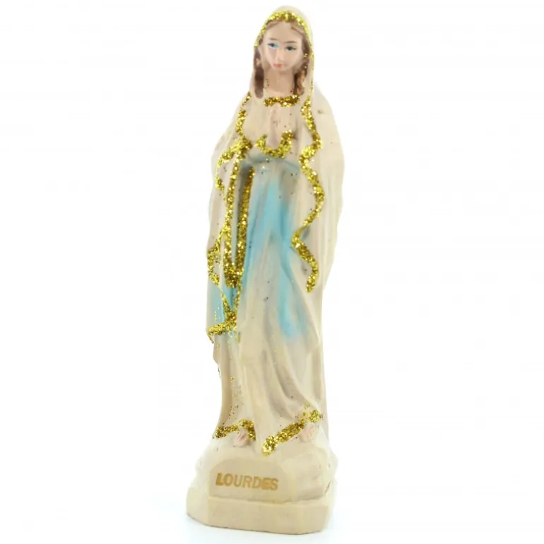 Palais du Rosaire Statue de la Vierge en résine imitation bois 8cm^ Autres Statues De La Vierge