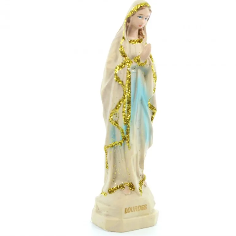 Palais du Rosaire Statue de la Vierge en résine imitation bois 8cm^ Autres Statues De La Vierge