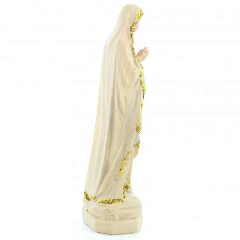 Palais du Rosaire Statue de la Vierge en résine imitation bois 8cm^ Autres Statues De La Vierge