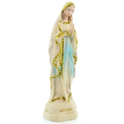 Palais du Rosaire Statue de la Vierge en résine imitation bois 8cm^ Autres Statues De La Vierge