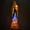 Palais du Rosaire Statue de la Vierge Marie lumineuse à pile en résine 31cm^ Statue Lumineuse