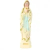 Palais du Rosaire Statue de la Vierge Marie en résine imitation bois avec paillettes dorées 6cm^ Autres Statues De La Vierge
