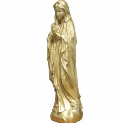 Palais du Rosaire Statue de la Vierge Marie dorée en résine 68cm^ Statue De Grande Taille