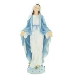 Palais du Rosaire Statue de la Vierge Miraculeuse en résine peinte à la main de 21cm^ Statue Vierge Miraculeuse