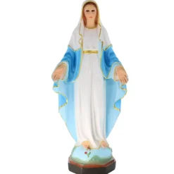 Palais du Rosaire Statue de la Vierge Miraculeuse en résine de 40cm^ Statue Vierge Miraculeuse