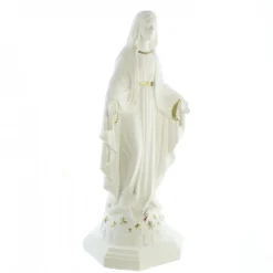 Palais du Rosaire Statue de la Vierge Miraculeuse blanche de 20cm en résine^ Statue Vierge Miraculeuse