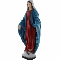 Palais du Rosaire Statue de la Vierge Miraculeuse 30cm en résine colorée^ Statue Vierge Miraculeuse