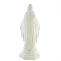 Palais du Rosaire Statue de la Vierge Miraculeuse blanche de 20cm en résine^ Statue Vierge Miraculeuse