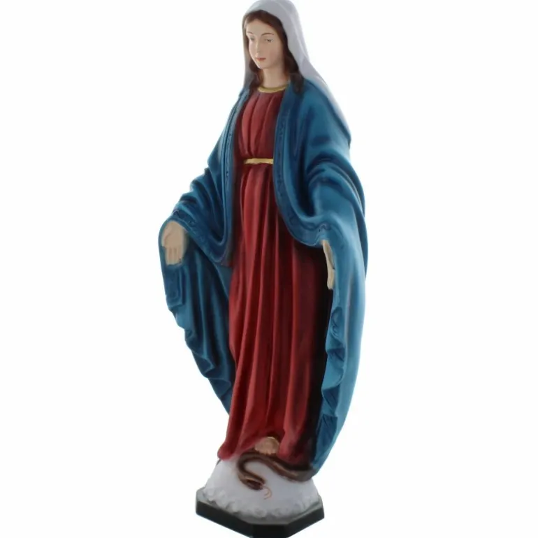 Palais du Rosaire Statue de la Vierge Miraculeuse 30cm en résine colorée^ Statue Vierge Miraculeuse