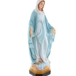 Palais du Rosaire Statue de la Vierge Miraculeuse 40cm en résine colorée^ Statue Vierge Miraculeuse