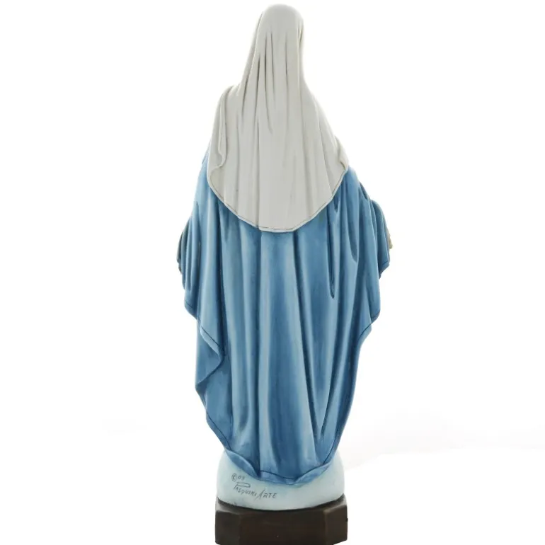 Palais du Rosaire Statue de la Vierge Miraculeuse en résine colorée 30 cm^ Statue Vierge Miraculeuse
