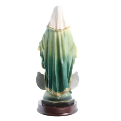Palais du Rosaire Statue de la Vierge Miraculeuse de 22cm en résine^ Statue Vierge Miraculeuse