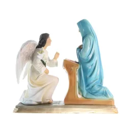 Palais du Rosaire Statue de l'Annonciation à Marie 20cm en résine^ Statue Ange | Autres Statues De La Vierge