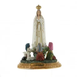 Palais du Rosaire Statue de l'apparition de Fatima en résine colorée 14cm^ Statue Vierge De Fatima