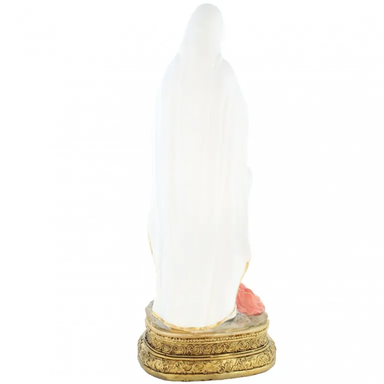 Palais du Rosaire Statue de l'Apparition de Lourdes en résine 30cm^ Statue De Notre Dame De Lourdes