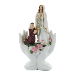 Palais du Rosaire Statue de l'Apparition de Lourdes dans 2 mains 18cm^ Autres Statues De La Vierge