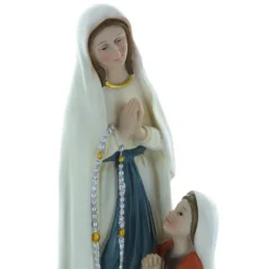Palais du Rosaire Statue de l'Apparition de Lourdes en résine patinée 20cm^ Statue De Notre Dame De Lourdes