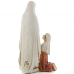 Palais du Rosaire Statue de l'Apparition de Lourdes en résine colorée 20 cm^ Statue De Notre Dame De Lourdes