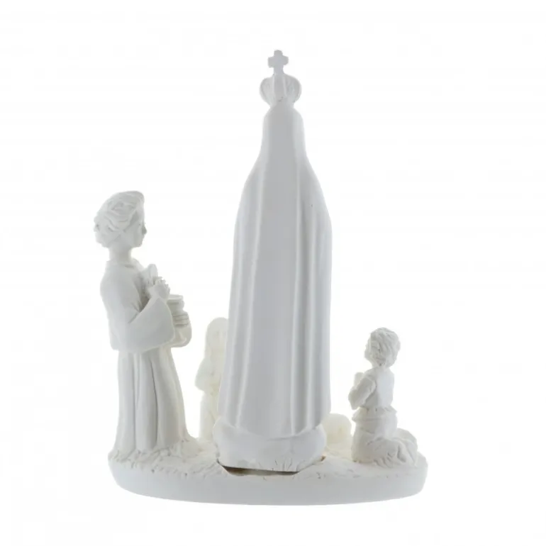 Palais du Rosaire Statue de l'Apparition de Fatima en résine blanche 12cm^ Statue Vierge De Fatima