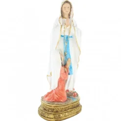Palais du Rosaire Statue de l'Apparition de Lourdes en résine 30cm^ Statue De Notre Dame De Lourdes