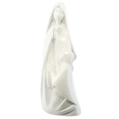 Palais du Rosaire Statue de l'Apparition en résine blanche 22cm^ Statue De Notre Dame De Lourdes