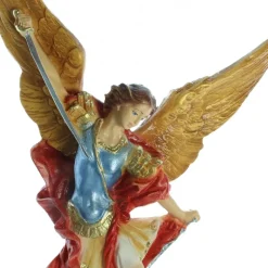 Palais du Rosaire Statue de l'Archange Saint Michel luttant contre Satan en résine de 20cm^ Statue De Saint Michel